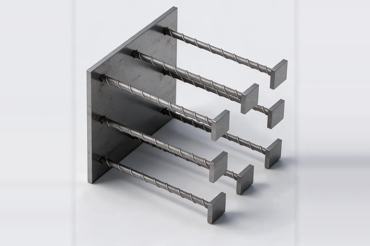 Закладная МН-3, пластина 20×350×350, 6 анкеров Ø20×280